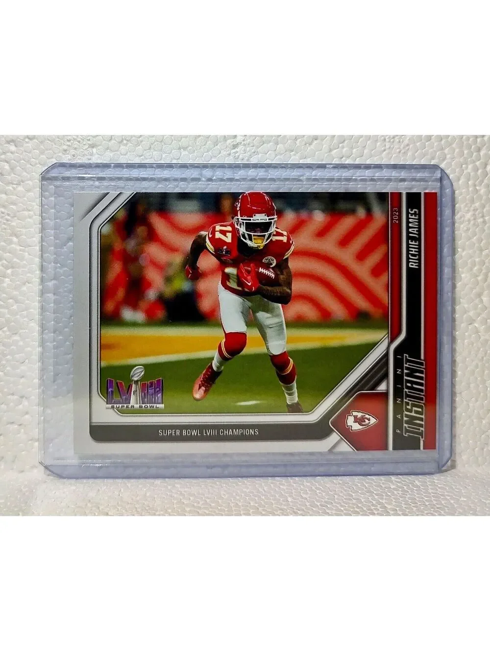 Richie James 2023 Panini NFL Superbowl Champions #14 Card Kansas City Chiefs